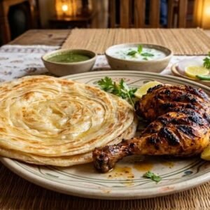 Greel Chicken With Paratha