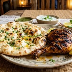 Greel Chicken With Naan