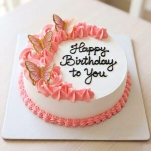 Butterfly Vanilla Cake