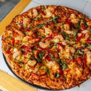 Garlic Prawn & Chicken Pizza